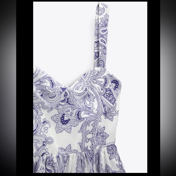 PRINTED SHORT DRESS - Picture 10 of 10